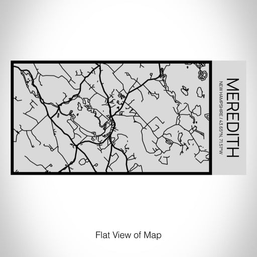 Rendered View of Meredith New Hampshire Map on 17oz Stainless Steel Insulated Cola Bottle in Stainless
