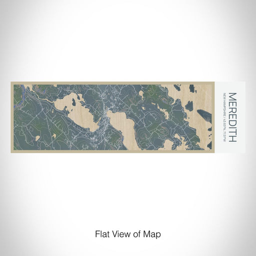 Rendered View of Meredith New Hampshire Map on 10oz Stainless Steel Insulated Cup in Afternoon with Sliding Lid