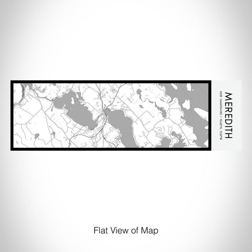 Rendered View of Meredith New Hampshire Map on 10oz Stainless Steel Insulated Cup in Classic with Sliding Lid