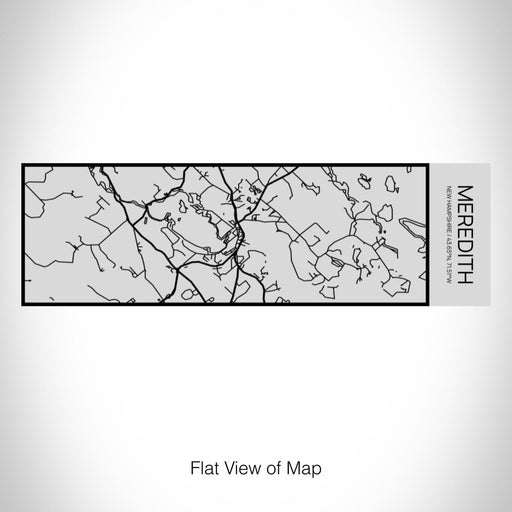 Rendered View of Meredith New Hampshire Map on 10oz Stainless Steel Insulated Cup with Sipping Lid