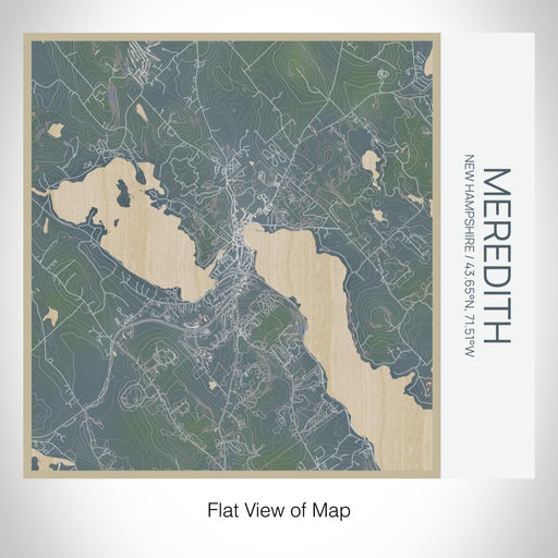 Rendered View of Meredith New Hampshire Map on 17oz Stainless Steel Insulated Tumbler in Afternoon Map Style