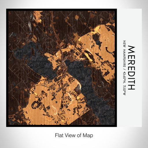 Rendered View of Meredith New Hampshire Map on 17oz Stainless Steel Insulated Tumbler in Ember Map Style