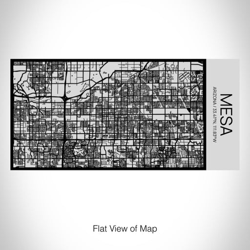 Rendered View of Mesa Arizona Map on 17oz Stainless Steel Insulated Cola Bottle in Stainless