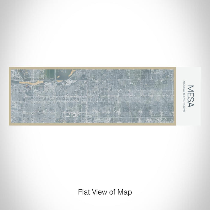 Rendered View of Mesa Arizona Map on 10oz Stainless Steel Insulated Cup in Afternoon with Sliding Lid