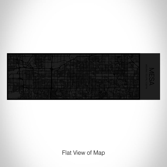 Rendered View of Mesa Arizona Map on 10oz Stainless Steel Insulated Cup in Matte Black with Sliding Lid