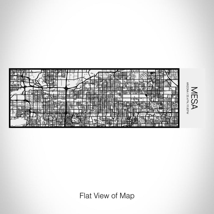 Rendered View of Mesa Arizona Map on 10oz Stainless Steel Insulated Cup in Matte White with Sliding Lid