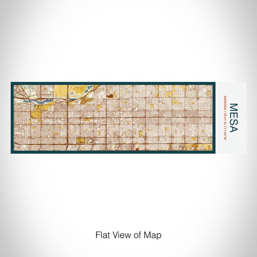 Rendered View of Mesa Arizona Map on 10oz Stainless Steel Insulated Cup in Woodblock with Sliding Lid