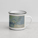 Right View Custom Mesquite Nevada Map Enamel Mug in Afternoon