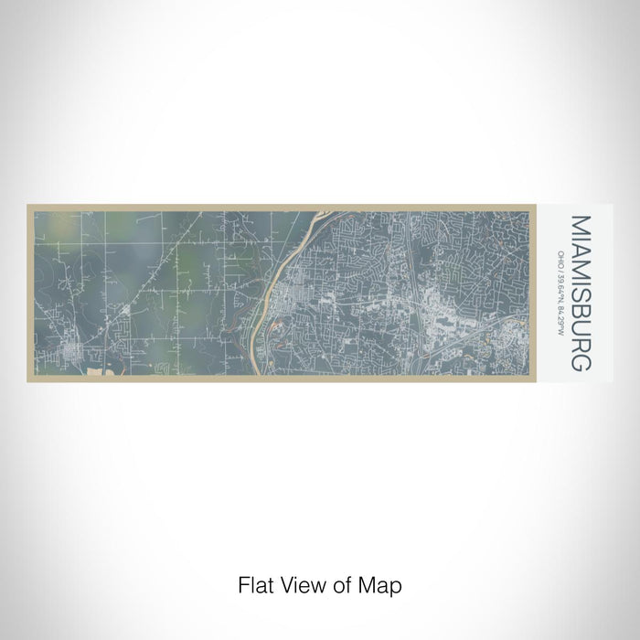 Rendered View of Miamisburg Ohio Map on 10oz Stainless Steel Insulated Cup in Afternoon with Sliding Lid
