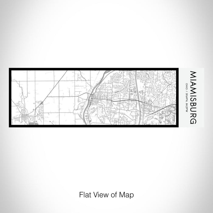 Rendered View of Miamisburg Ohio Map on 10oz Stainless Steel Insulated Cup in Classic with Sliding Lid