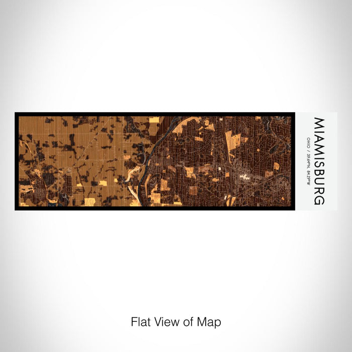 Rendered View of Miamisburg Ohio Map on 10oz Stainless Steel Insulated Cup in Ember with Sliding Lid