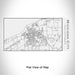 Rendered View of Michigan City Indiana Map Engraving on 17oz Stainless Steel Insulated Cola Bottle in White