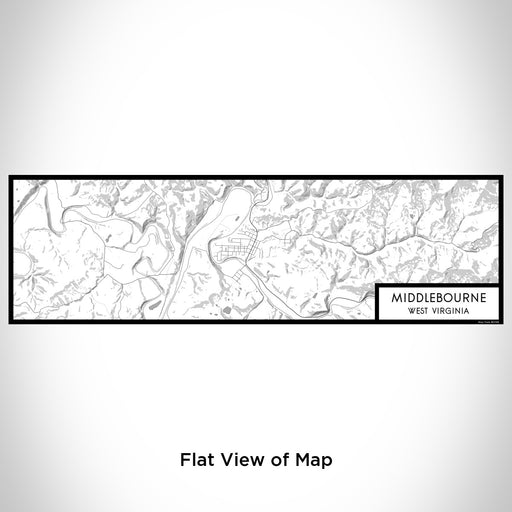 Flat View of Map Custom Middlebourne West Virginia Map Enamel Mug in Classic