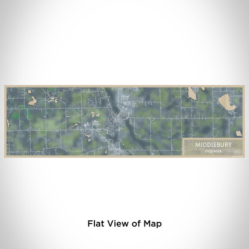Flat View of Map Custom Middlebury Indiana Map Enamel Mug in Afternoon