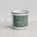 Left View Custom Middlebury Indiana Map Enamel Mug in Afternoon