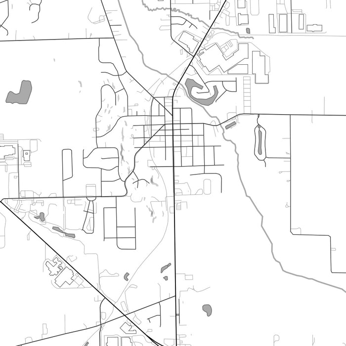 Middlebury - Indiana Map Print in Classic — JACE Maps Weather middlebury indiana 46540