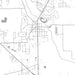 Middlebury Indiana Map Print in Classic Style Zoomed In Close Up Showing Details