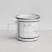 Left View Custom Middlebury Indiana Map Enamel Mug in Classic