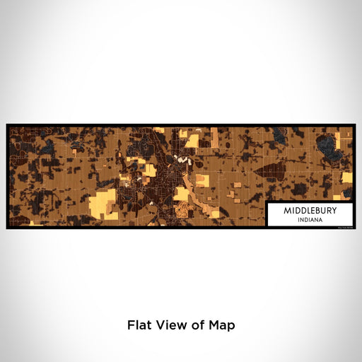 Flat View of Map Custom Middlebury Indiana Map Enamel Mug in Ember