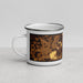 Left View Custom Middlebury Indiana Map Enamel Mug in Ember