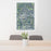 24x36 Middletown Delaware Map Print Portrait Orientation in Afternoon Style Behind 2 Chairs Table and Potted Plant