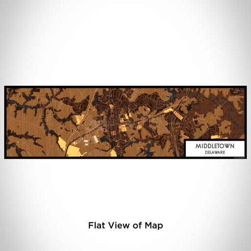 Flat View of Map Custom Middletown Delaware Map Enamel Mug in Ember
