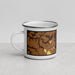 Left View Custom Middletown Delaware Map Enamel Mug in Ember