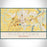 Middletown Delaware Map Print Landscape Orientation in Woodblock Style With Shaded Background