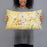 Person holding 20x12 Custom Middletown Delaware Map Throw Pillow in Woodblock