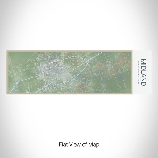 Rendered View of Midland Texas Map on 10oz Stainless Steel Insulated Cup in Afternoon with Sliding Lid