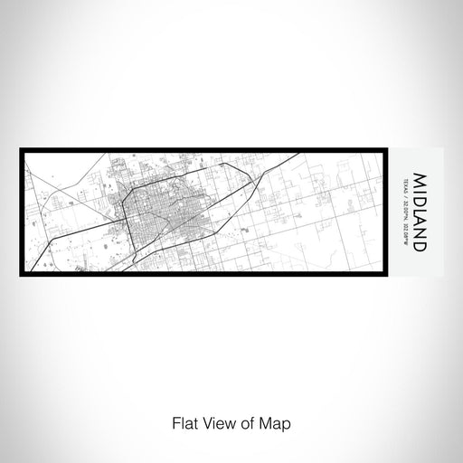 Rendered View of Midland Texas Map on 10oz Stainless Steel Insulated Cup in Classic with Sliding Lid
