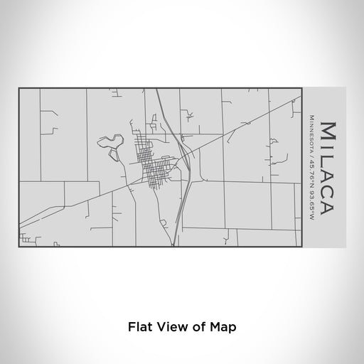 Rendered View of Milaca Minnesota Map Engraving on 17oz Stainless Steel Insulated Cola Bottle