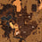 Milaca Minnesota Map Print in Ember Style Zoomed In Close Up Showing Details