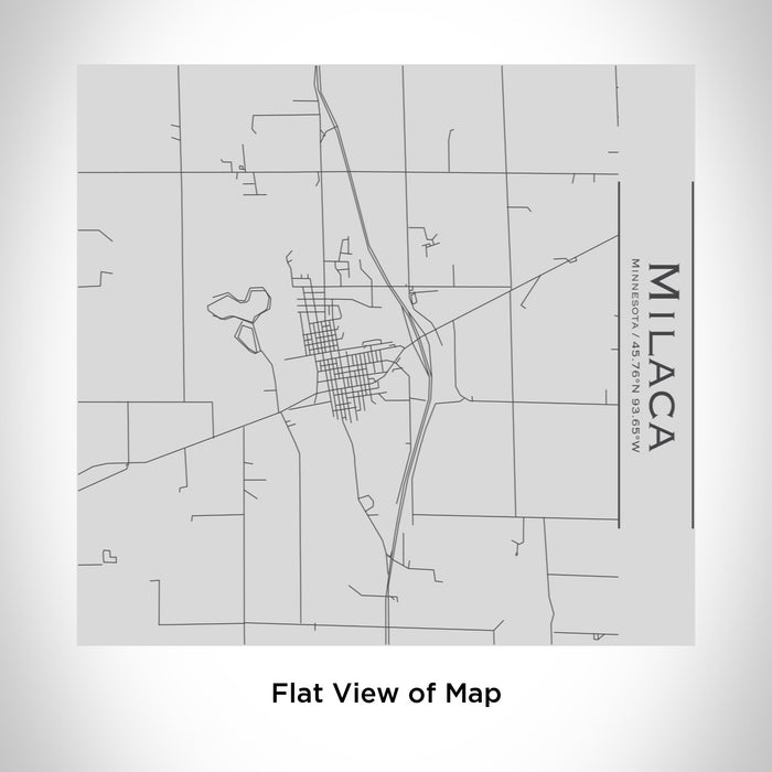 Rendered View of Milaca Minnesota Map Engraving on 17oz Stainless Steel Insulated Tumbler