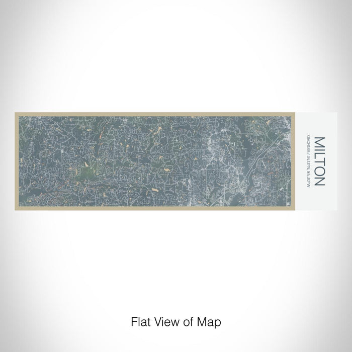 Rendered View of Milton Georgia Map on 10oz Stainless Steel Insulated Cup in Afternoon with Sliding Lid