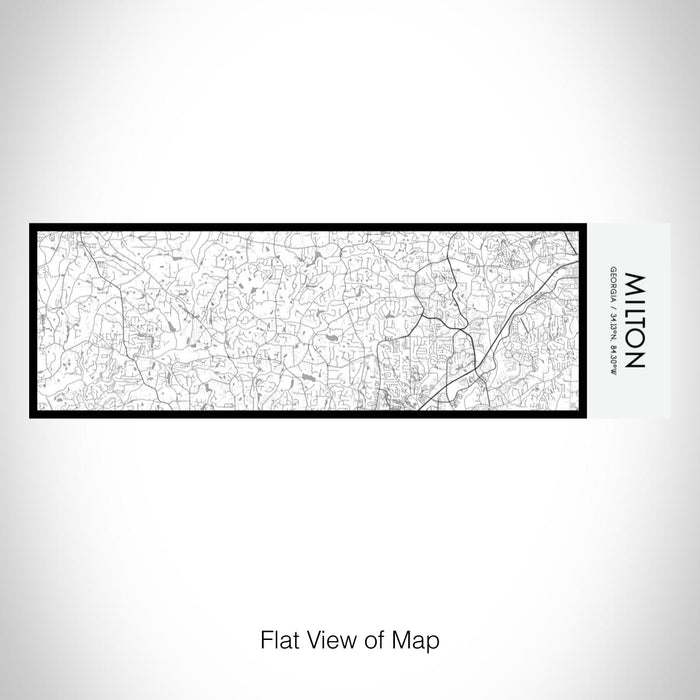 Rendered View of Milton Georgia Map on 10oz Stainless Steel Insulated Cup in Classic with Sliding Lid