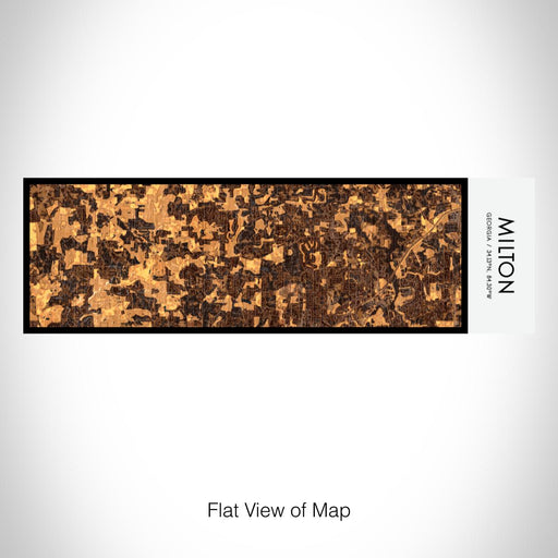 Rendered View of Milton Georgia Map on 10oz Stainless Steel Insulated Cup in Ember with Sliding Lid