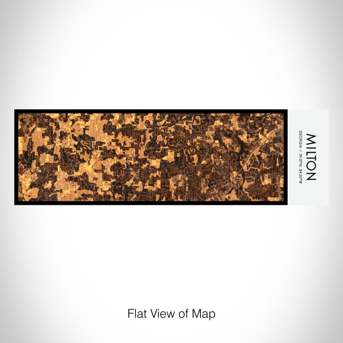 Rendered View of Milton Georgia Map on 10oz Stainless Steel Insulated Cup in Ember with Sliding Lid