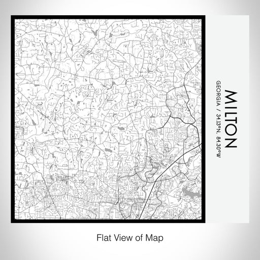 Rendered View of Milton Georgia Map on 17oz Stainless Steel Insulated Tumbler in Classic Map Style