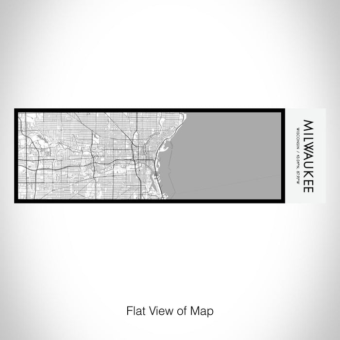 Rendered View of Milwaukee Wisconsin Map on 10oz Stainless Steel Insulated Cup in Classic with Sliding Lid