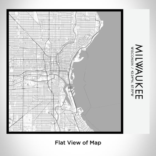 Rendered View of Milwaukee Wisconsin Map on 17oz Stainless Steel Insulated Tumbler in Classic Map Style