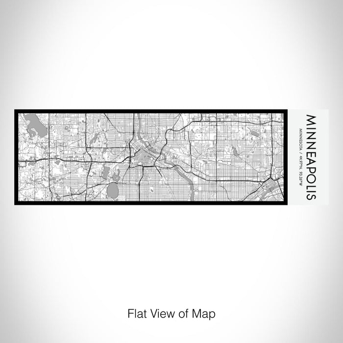 Rendered View of Minneapolis Minnesota Map on 10oz Stainless Steel Insulated Cup in Classic with Sliding Lid