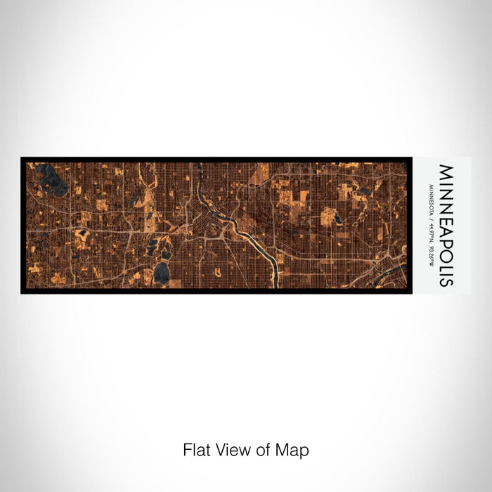 Rendered View of Minneapolis Minnesota Map on 10oz Stainless Steel Insulated Cup in Ember with Sliding Lid