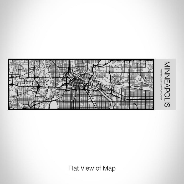 Rendered View of Minneapolis Minnesota Map on 10oz Stainless Steel Insulated Cup with Sipping Lid