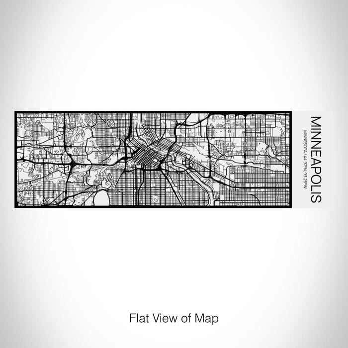 Rendered View of Minneapolis Minnesota Map on 10oz Stainless Steel Insulated Cup in Matte White with Sliding Lid