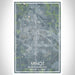 Minot North Dakota Map Print Portrait Orientation in Afternoon Style With Shaded Background