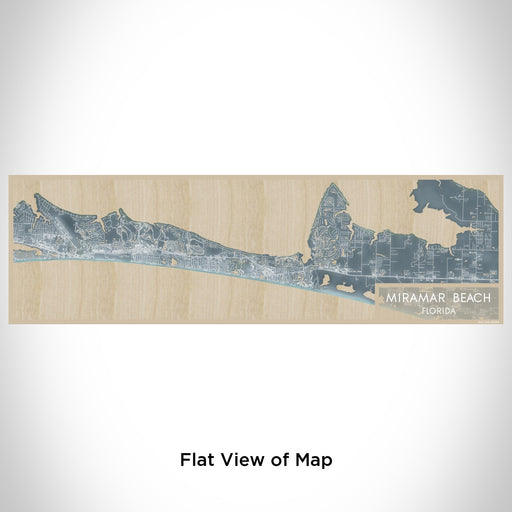 Flat View of Map Custom Miramar Beach Florida Map Enamel Mug in Afternoon