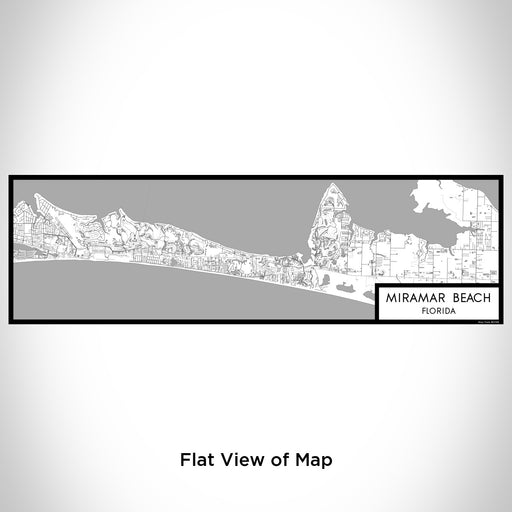 Flat View of Map Custom Miramar Beach Florida Map Enamel Mug in Classic