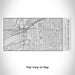 Rendered View of Mistletoe Heights Fort Worth Map Engraving on 17oz Stainless Steel Insulated Cola Bottle
