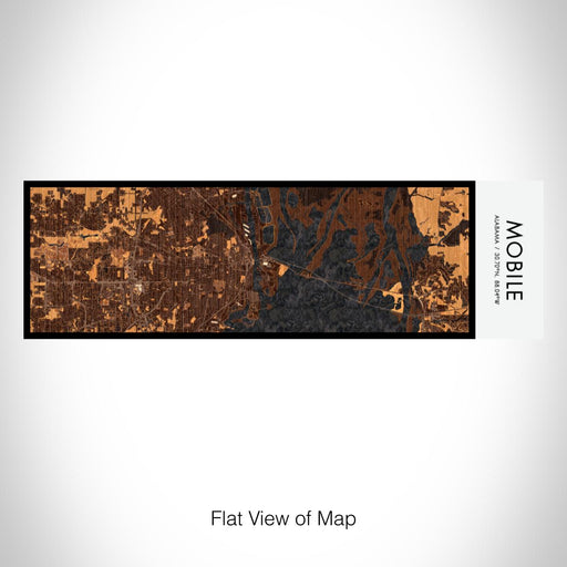 Rendered View of Mobile Alabama Map on 10oz Stainless Steel Insulated Cup in Ember with Sliding Lid